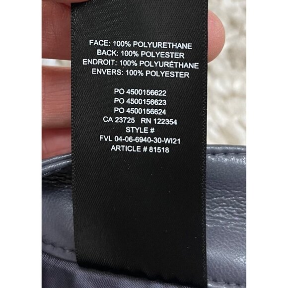 Wilfred The Melina Vegan Leather High rise Straight pants peppercorn grey size 2 - Picture 8 of 10